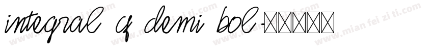 Integral CF Demi Bol字体转换